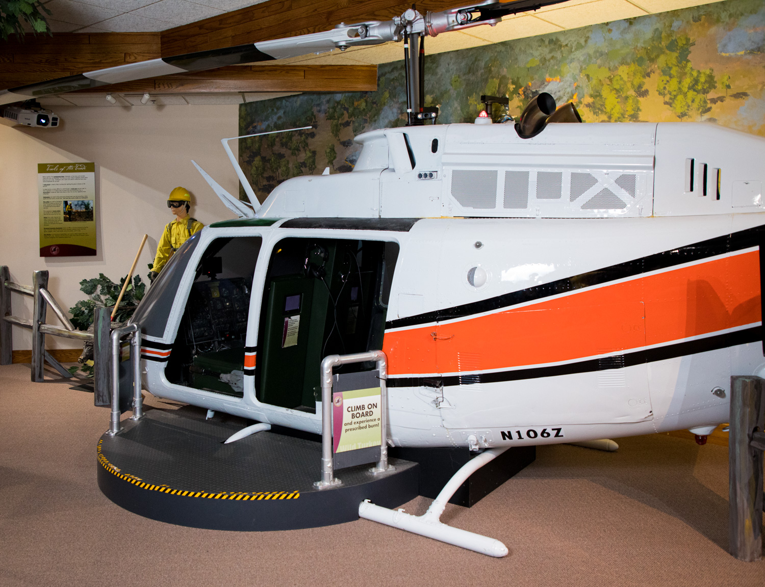 usfs helicopter in the nwtf winchester museum