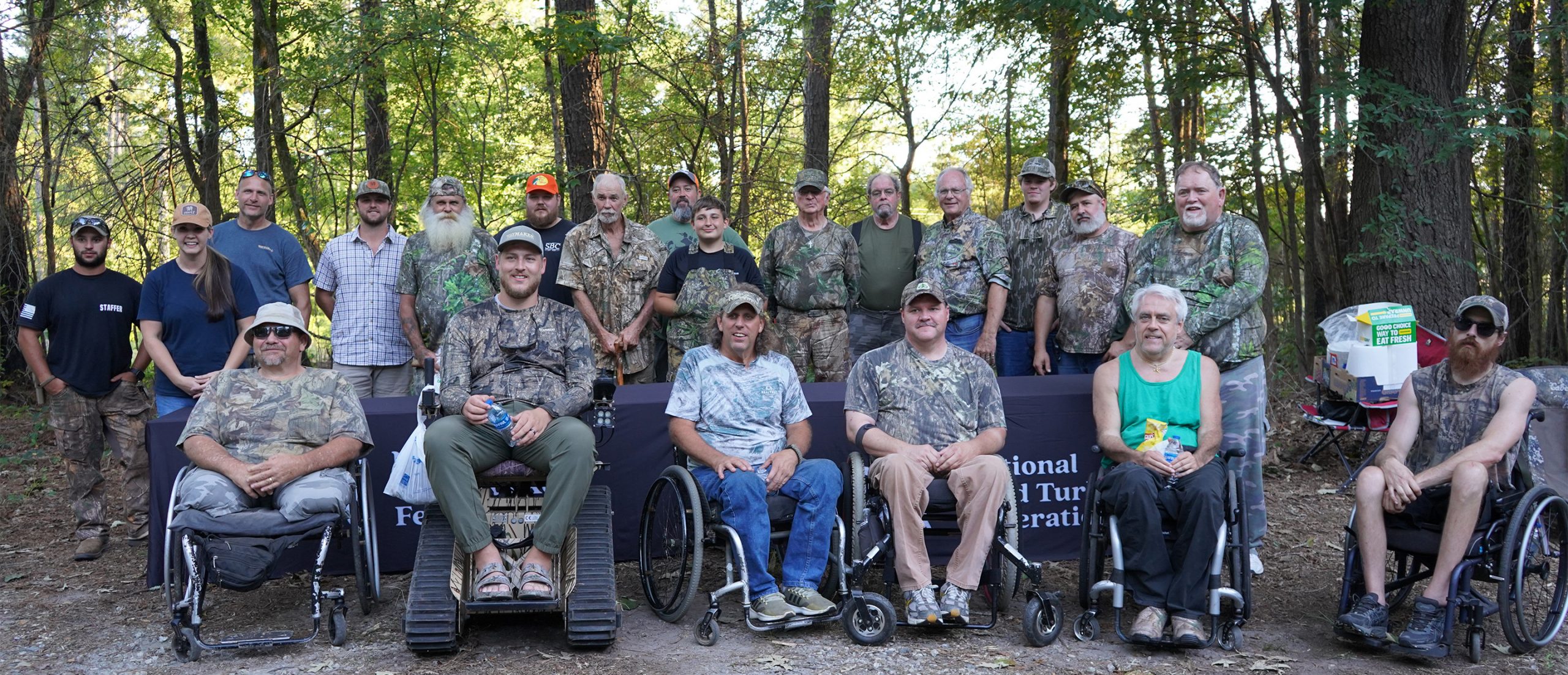 Hunters and volunteers gather after a successful South Carolina Dove Hunt