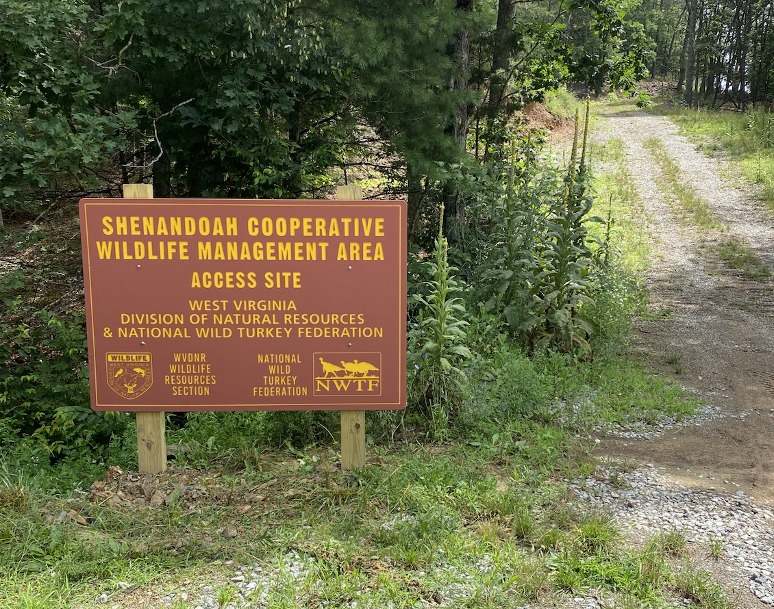 Sign indicating an access point